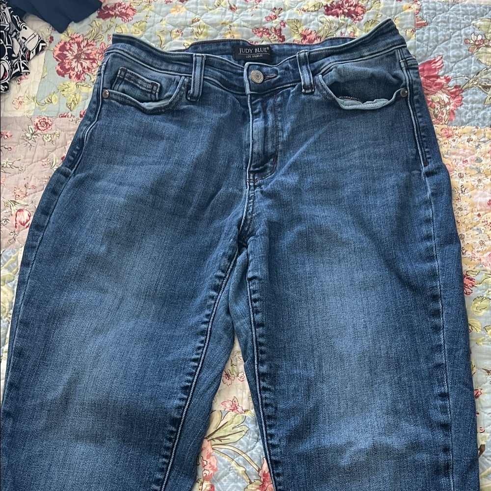 Judy Blue Women's Dark Blue Boyfriend Jeans